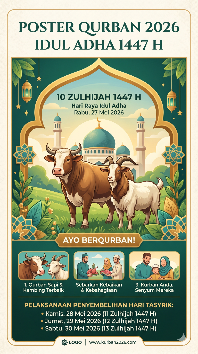 PWK UMRAH Mengucapkan : “Selamat Merayakan Hari Raya Idul Adha 1447 Hijriah”